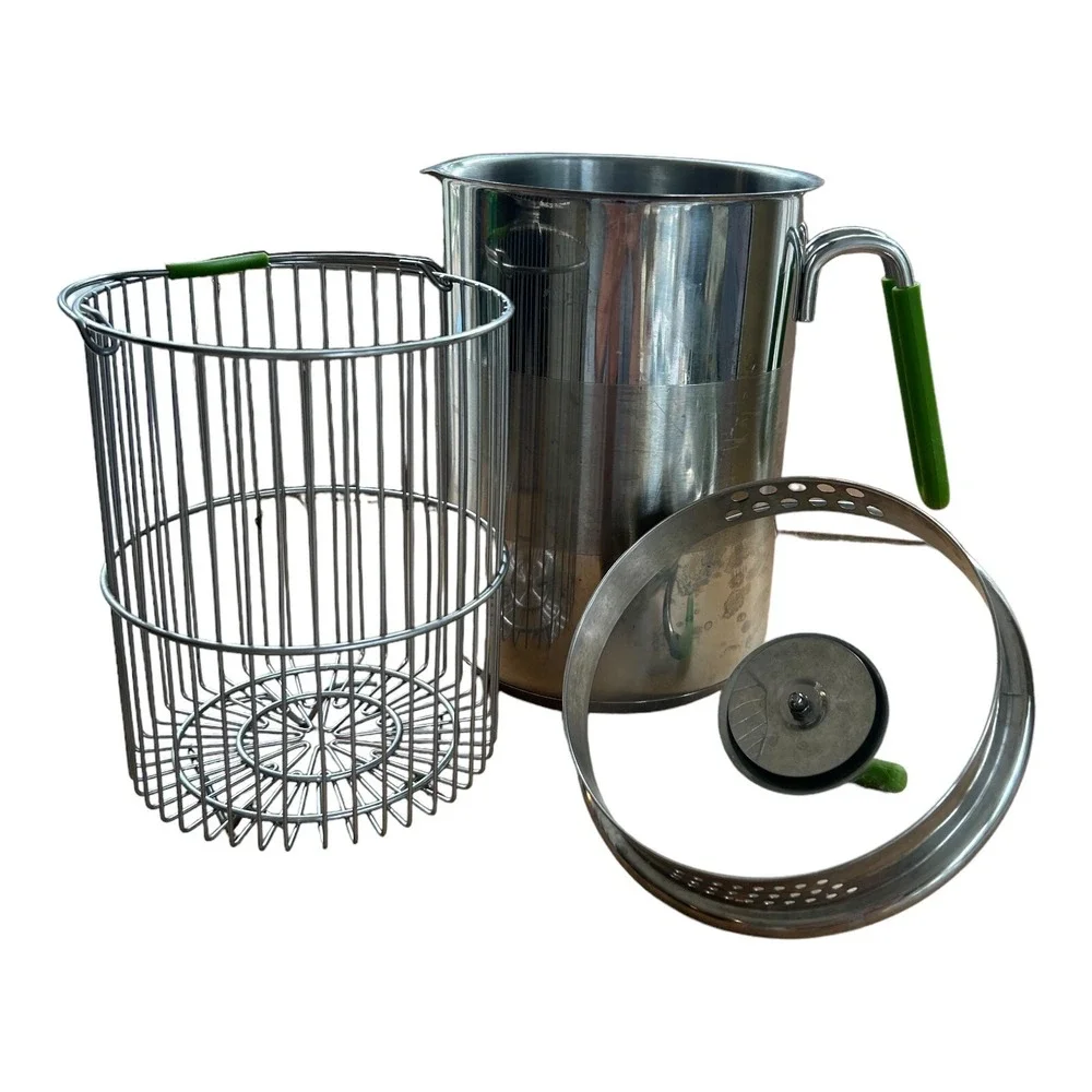 Kuhn‎ Rikon Large Asparagus Steamer Cooker 3 Piece Lid 11 cups